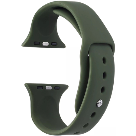 Ремешок для Apple Watch 40mm VLP Силикон Тёмно зелёный, изображение 3