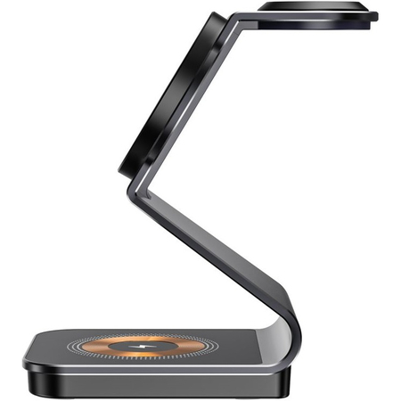 Беспроводное зарядное устройство Tech-Protect QI15W-A29 3IN1 Magnetic Magsafe Wireless Charger Black, изображение 2