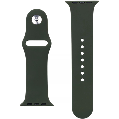 Ремешок для Apple Watch 40mm VLP Силикон Тёмно зелёный, изображение 4