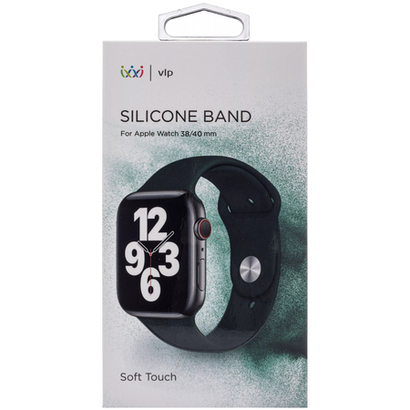 Ремешок для Apple Watch 40mm VLP Силикон Тёмно зелёный, изображение 5