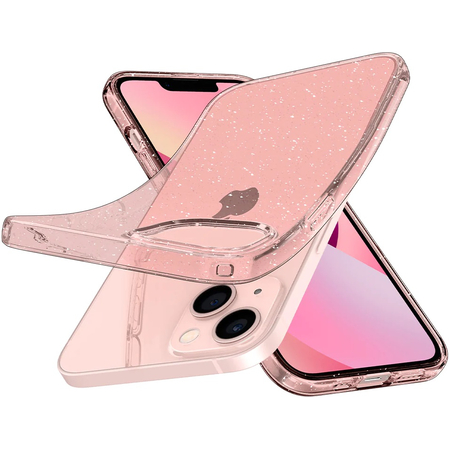Чехол для iPhone 13 Spigen Liquid Crystal Glitter Rose, изображение 2