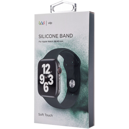 Ремешок для Apple Watch 40mm VLP Силикон Тёмно зелёный, изображение 6