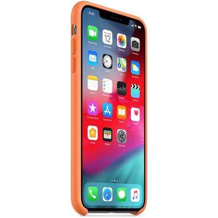 Чехол Apple для iPhone XS Max Silicone Case Papaya (оригинал), изображение 3