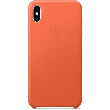 Чехол Apple для iPhone XS Max Leather Case Sunset (оригинал), Цвет: Orange / Оранжевый