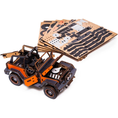 Конструктор деревянный UniModels Maverick Оранжевый, изображение 10