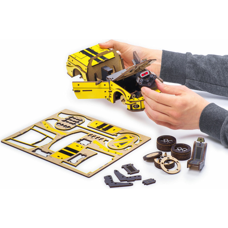 Конструктор деревянный UniModels Stallion GT Желтый, изображение 13