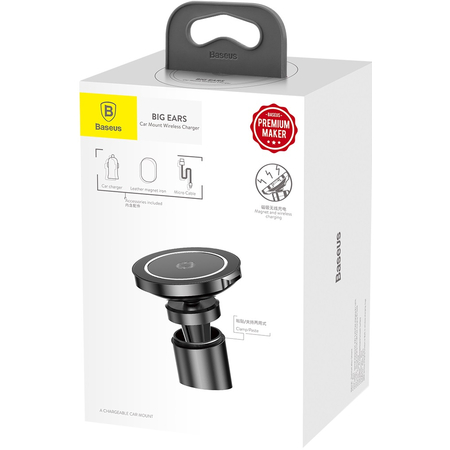 Автомобильный держатель Baseus Wireless Charger Black (WXER-01), изображение 7