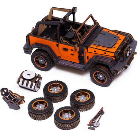 Конструктор деревянный UniModels Maverick Оранжевый, изображение 7