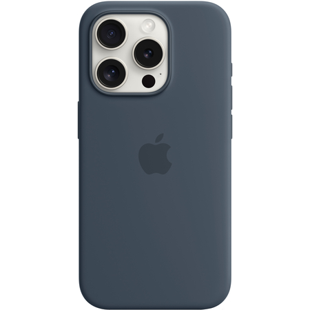 Чехол для iPhone 15 Pro Silicone Case Storm Blue, Цвет: Blue / Синий, изображение 3