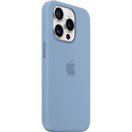 Чехол для iPhone 15 Pro Silicone Case Winter Blue, Цвет: Blue / Голубой, изображение 5