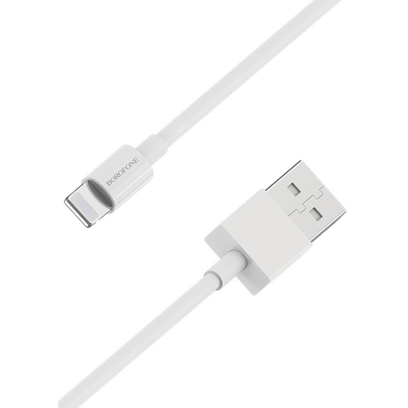 Кабель Borofone BX22 USB to Lightning White, изображение 5
