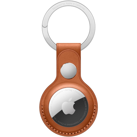 Чехол для AirTag WiWu Leather Key Ring Brown