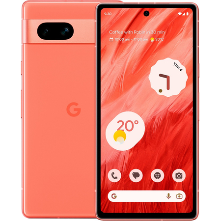 Google Pixel 7a 8/128 Coral, Объем встроенной памяти: 128 Гб, Цвет: Coral / Коралл
