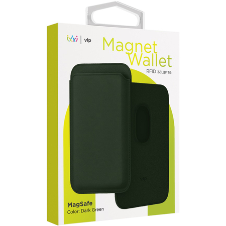 Картхолдер Magsafe VLP Dark Green, Цвет: Dark green / Темно-зеленый, изображение 4