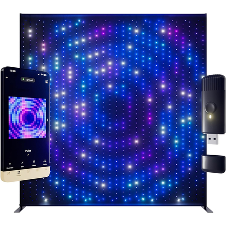 Световая стена Twinkly Lightwall 1120 RGB пикселей IP44 высота 270 см ширина 256 см
