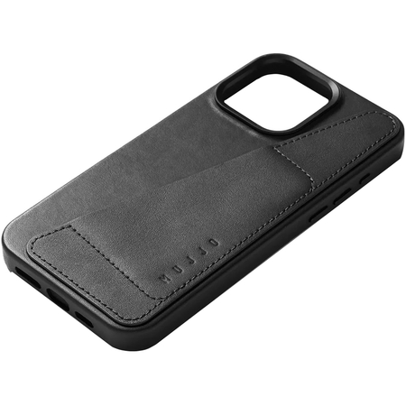 Чехол для iPhone 15 Pro Max Mujjo Full Leather Wallet Case Black, Цвет: Black / Черный, изображение 6