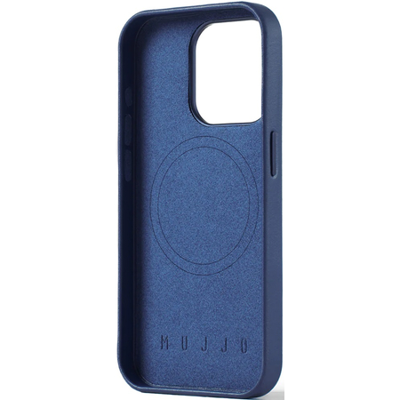 Чехол для iPhone 15 Pro Mujjo Full Leather Wallet Case Monaco Blue, Цвет: Blue / Синий, изображение 5