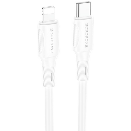 Кабель USB-C to lightning Borofone BX80 White
