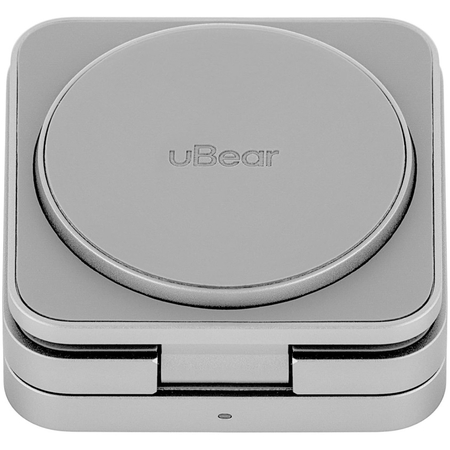 Беспроводное зарядное устройство uBear Balance 3in1 Magnetic wireless charger серебро, Цвет: Silver / Серебристый, изображение 5