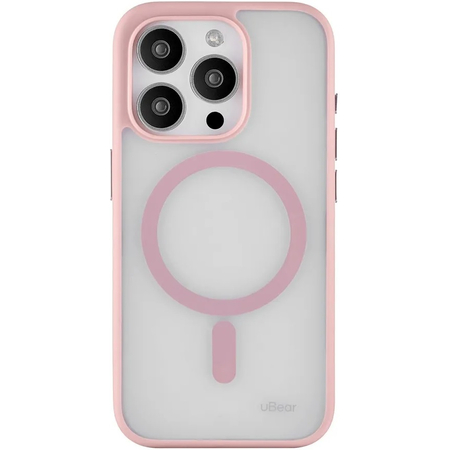 Чехол для iPhone 15 Pro MaxuBear Cloud Mag Case Pink, Цвет: Rose / Розовый