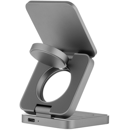 Беспроводное зарядное устройство uBear Balance 3in1 Magnetic wireless charger серый, Цвет: Grey / Серый, изображение 2