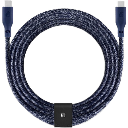 Кабель зарядный uBear Trend Cable USB-C/USB-C 2.4м, 140W синий, Цвет: Blue / Синий, изображение 3