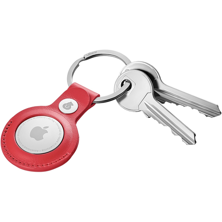 Чехол uBear Capital Leather для Apple AirTag с кольцом, изображение 4