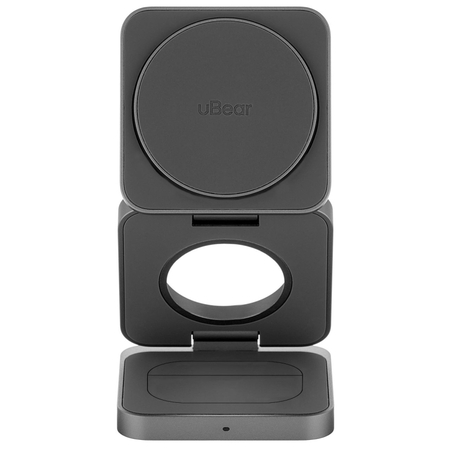 Беспроводное зарядное устройство uBear Balance 3in1 Magnetic wireless charger серый, Цвет: Grey / Серый, изображение 3