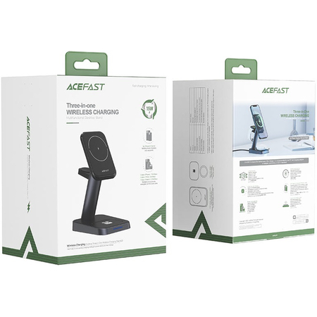 Беспроводное зарядное устройство ACEFAST E3 3in1 Black, изображение 7