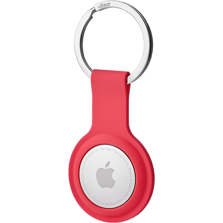 Чехол uBear Touch Ring Case для Apple AirTag с кольцом красный, Цвет: Red / Красный, изображение 2