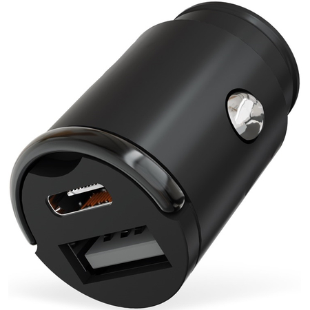 Автомобильное зарядное устройство VLP С-Power 38W USB-C+USB-A, PD, QC, черный, изображение 3