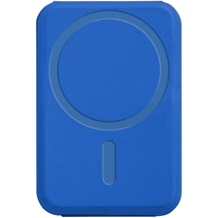 Картхолдер для телефона Moft SNAP-ON Premium с усиленными магнитами + магнитное кольцо экокожа Movas Сапфир, изображение 3