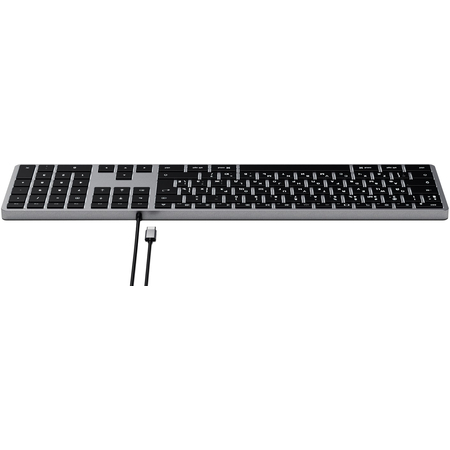 Клавиатура Satechi Slim W3 USB-C Wired Keyboard-RU Серый космос., изображение 2