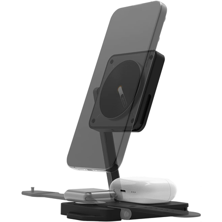 Складная беспроводная зарядная станция Aulumu M01 MagSafe/4-в-1, изображение 3