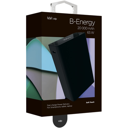 Внешний аккумулятор VLP B-Energy 20000mAh 65W Black, изображение 5