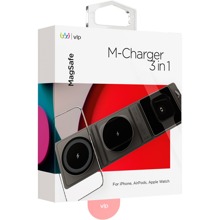 Беспроводное зарядное устройство VLP M-Charger для Apple черное, изображение 3