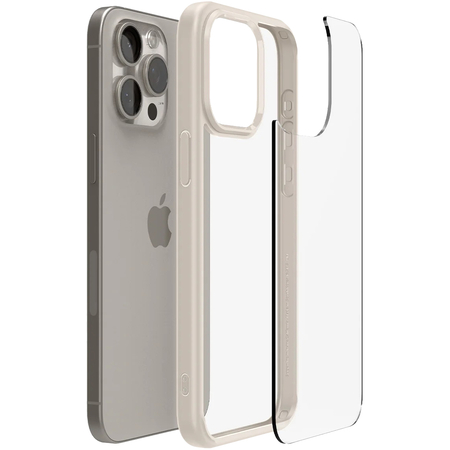 Защитный чехол Spigen Ultra Hybrid iPhone 15 Pro Natural Titanium, изображение 5
