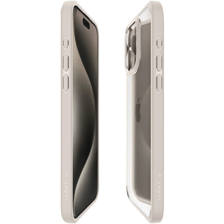 Защитный чехол Spigen Ultra Hybrid iPhone 15 Pro Natural Titanium, изображение 7