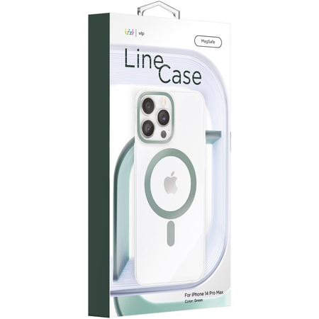 Чехол для iPhone 14 Pro Max VLP Line Case Green, изображение 2