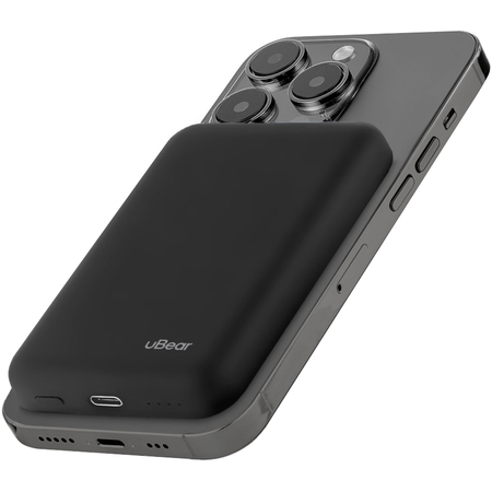 Внешний аккумулятор uBear Flow Magnetic 5000mAh Black, Цвет: Black / Черный, изображение 4