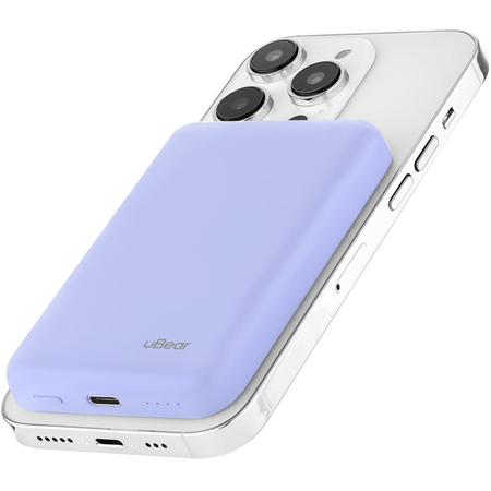 Внешний аккумулятор uBear Flow Magnetic 5000mAh Lavender, Цвет: Violet / Фиолетовый, изображение 4