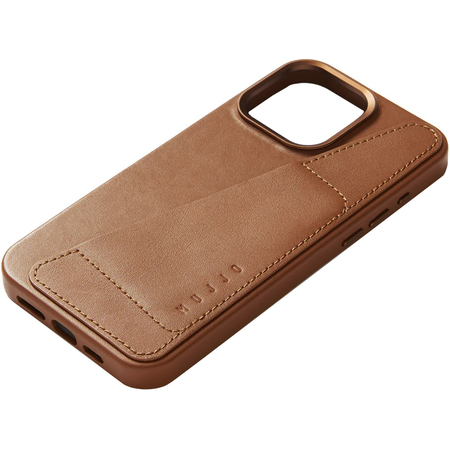 Чехол для iPhone 15 Pro Max  Mujjo Full Leather Case Tan, Цвет: Brown / Коричневый, изображение 3