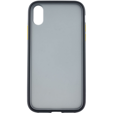 Чехол для iPhone XR Brosco STTPU Черно-желтый