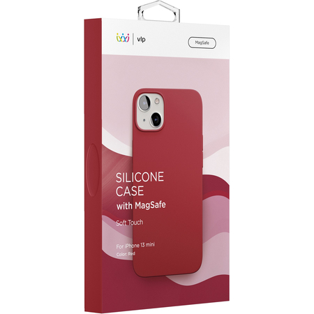 Чехол VLP Silicone case with MagSafe для iPhone 13 mini красный, Цвет: Red / Красный, изображение 5