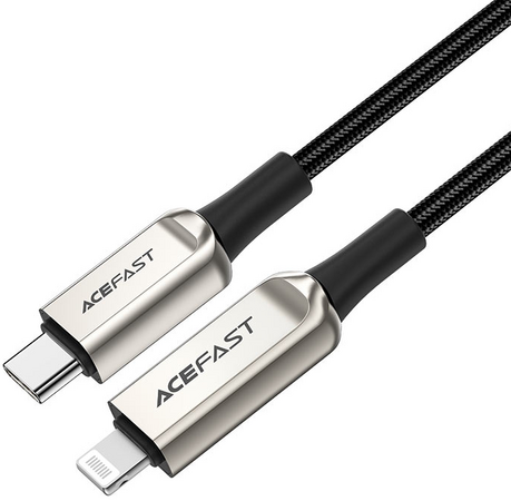 Кабель ACEFAST C6-01 USB-C to Lightning Silver, Цвет: Silver / Серебристый, изображение 2