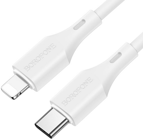 Кабель USB-C to lightning Borofone BX49 White, изображение 4