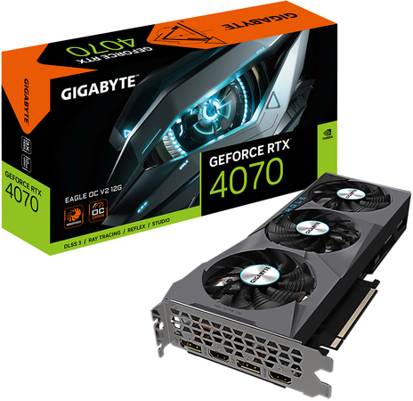 Видеокарта GIGABYTE GeForce RTX 4070 EAGLE OCV2 12G (GV-N4070EAGLE OCV2-12GD), изображение 9