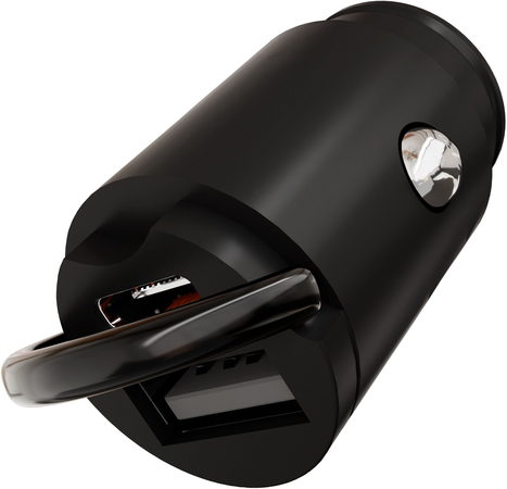 Автомобильное зарядное устройство VLP С-Power 38W USB-C+USB-A, PD, QC, черный, изображение 2