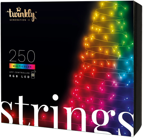Smart-гирлянда Twinkly Strings Gen II RGB 250 LED (TWS250STP-BEU)