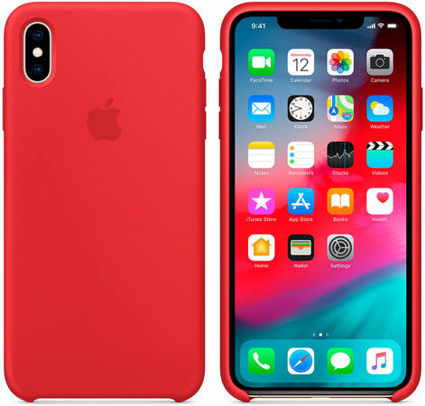 Чехол Apple для iPhone XS Max Silicone Case (PRODUCT) RED (оригинал), Цвет: Red / Красный, изображение 2